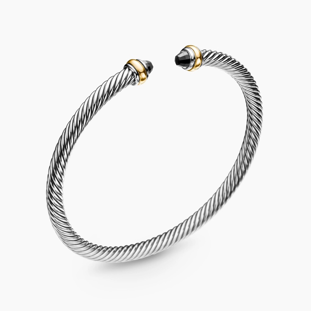 David Yurman Classic Cable Bracelet
Sterling Silver with 18K Yellow Gold